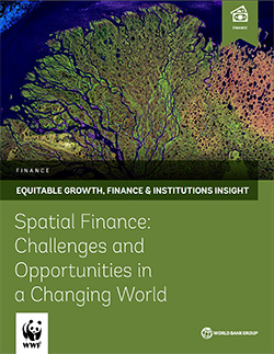 Cover image of report for: Spatial Finance: Challenges and Opportunities in a Changing World