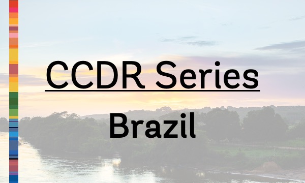 Image of the sun setting on a river bank and the text 