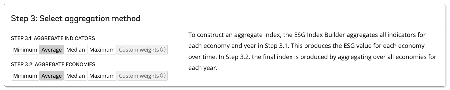 Step 3 of ESG Score Builder